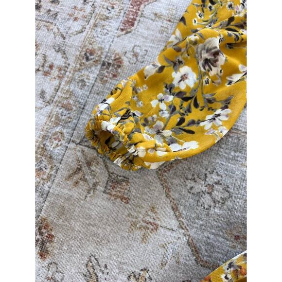 Show Me Your Mumu Channing Flirtin Floral Mini Dress Size XS Yellow - Picture 9 of 9